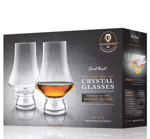Final touch Crystal Whiskey Tasting Glass 195ml (Set of 2)
