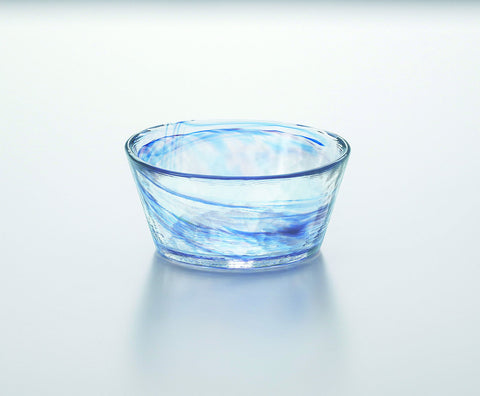 Japanese Handmade Glass - Small Bowl (Blue) - 3 PCS