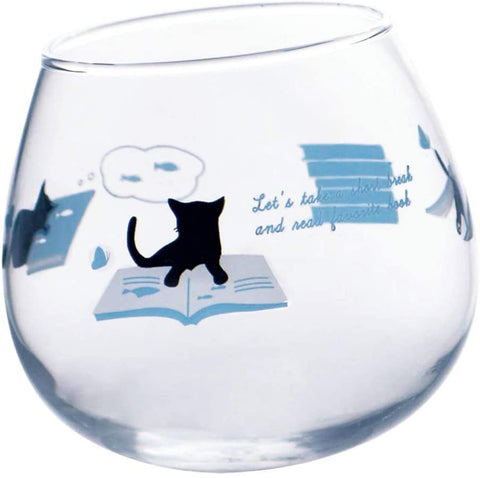 Kitten Glass Tumbler Set (Blue)