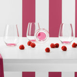 Colourful Life Glass Tumbler Gift Set (Pink)